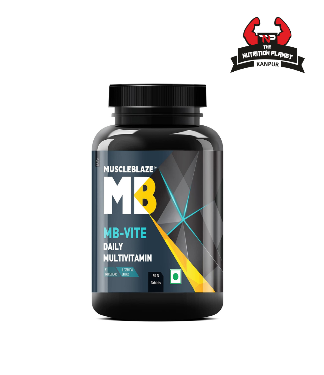 MuscleBlaze MB-Vite Daily Multivitamin with 51 Ingredients and 6 Essential Blends, 100% RDA of Immunity Boosters, for Enhanced Energy, Strength & Recovery, 60 Multivitamin Tablets